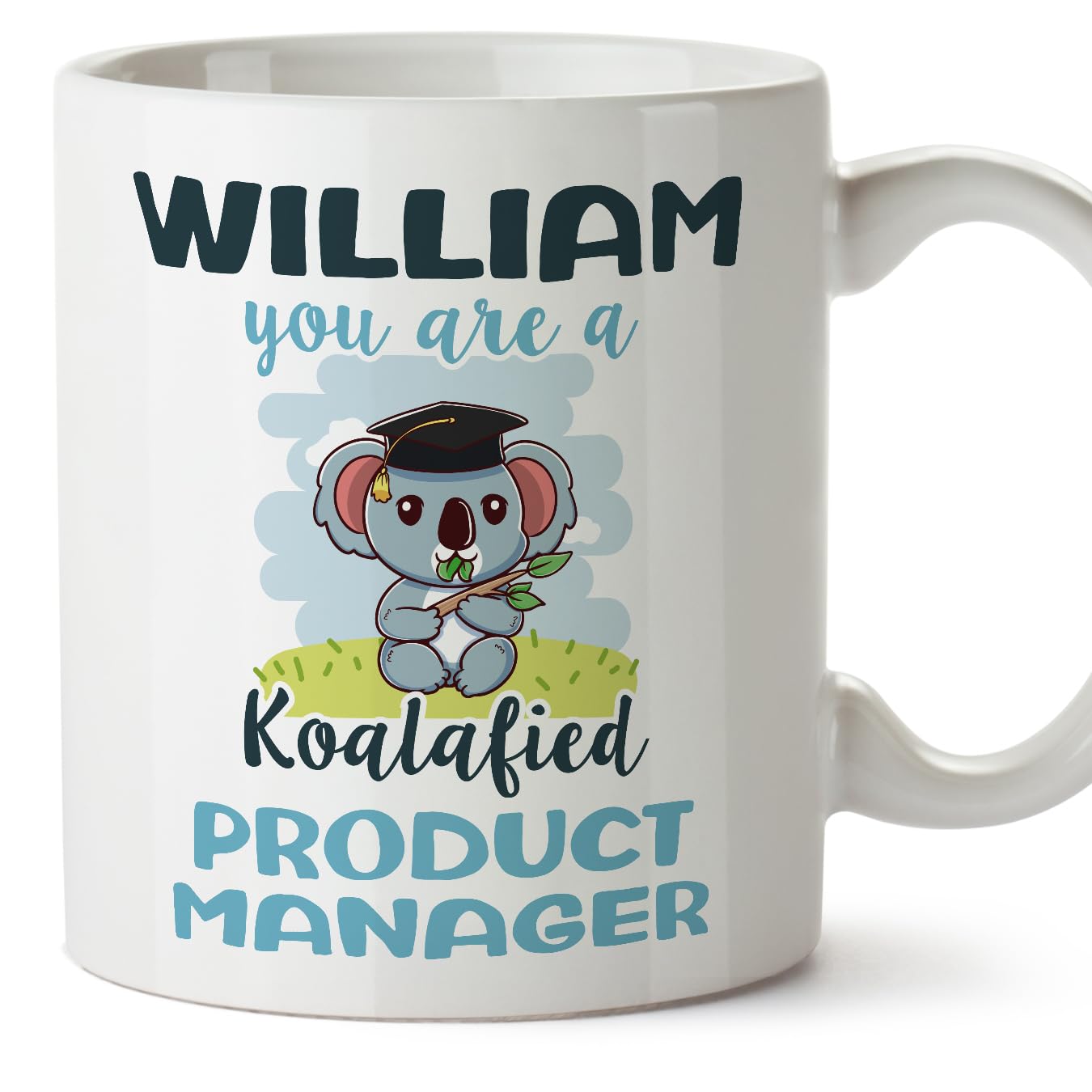 MUGFFINS Personalised Mug for Product Manager man - in English - Custom Koalafied - Funny Custom Gift for Colleagues - Ceramic 11oz Mug — image 1