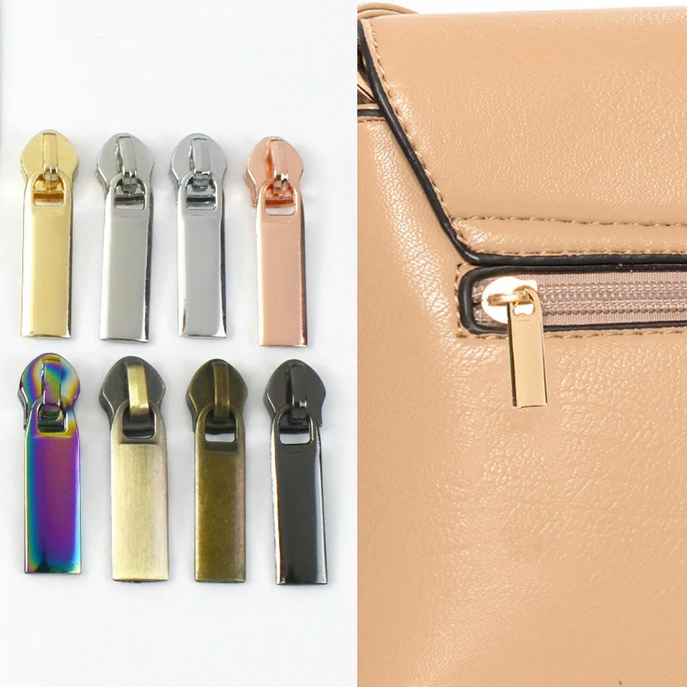 10–50 Stück 5# Reißverschlussschieber für Nylon-Reißverschlüsse, Kleidung, Jacken, Rucksack-Reißverschlüsse, Reparatur-Sets, DIY-Nähzubehör