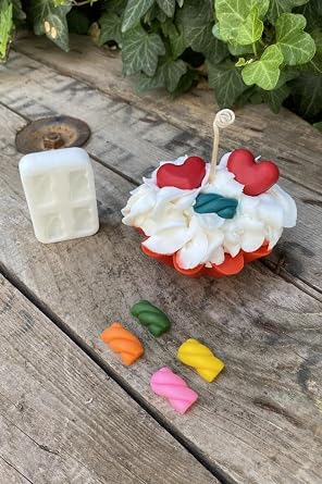 Rufus Concept Spiral Gelibon Quad Candle Mold Silicon Small Ornament Mold 1 Piece