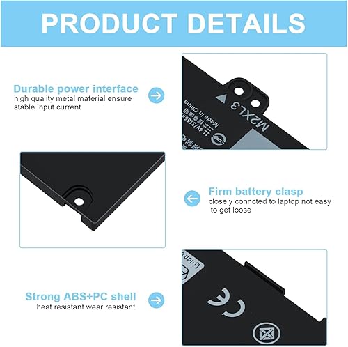 Miniatura 2 de 38Wh F62G0 39DY5 - Batería para laptop Dell Inspiron13 7000 Batería 7373 2 en 1 i7373 7370 7380 7386 P83G P87G P91G P83G001 P83G002 P87G002 P87G002