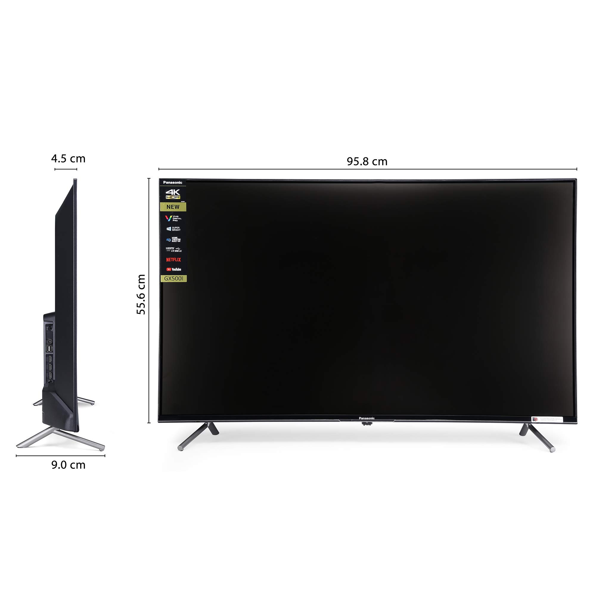 fishman　Panasonic TH-43GX500 Panasonic 108 cm (43 inches) 4K Ultra HD LED Smart TV TH-43GX500DX