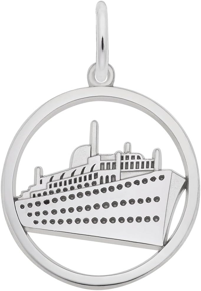Cruise Ship Charm, Charms for Bracelets and Necklaces
