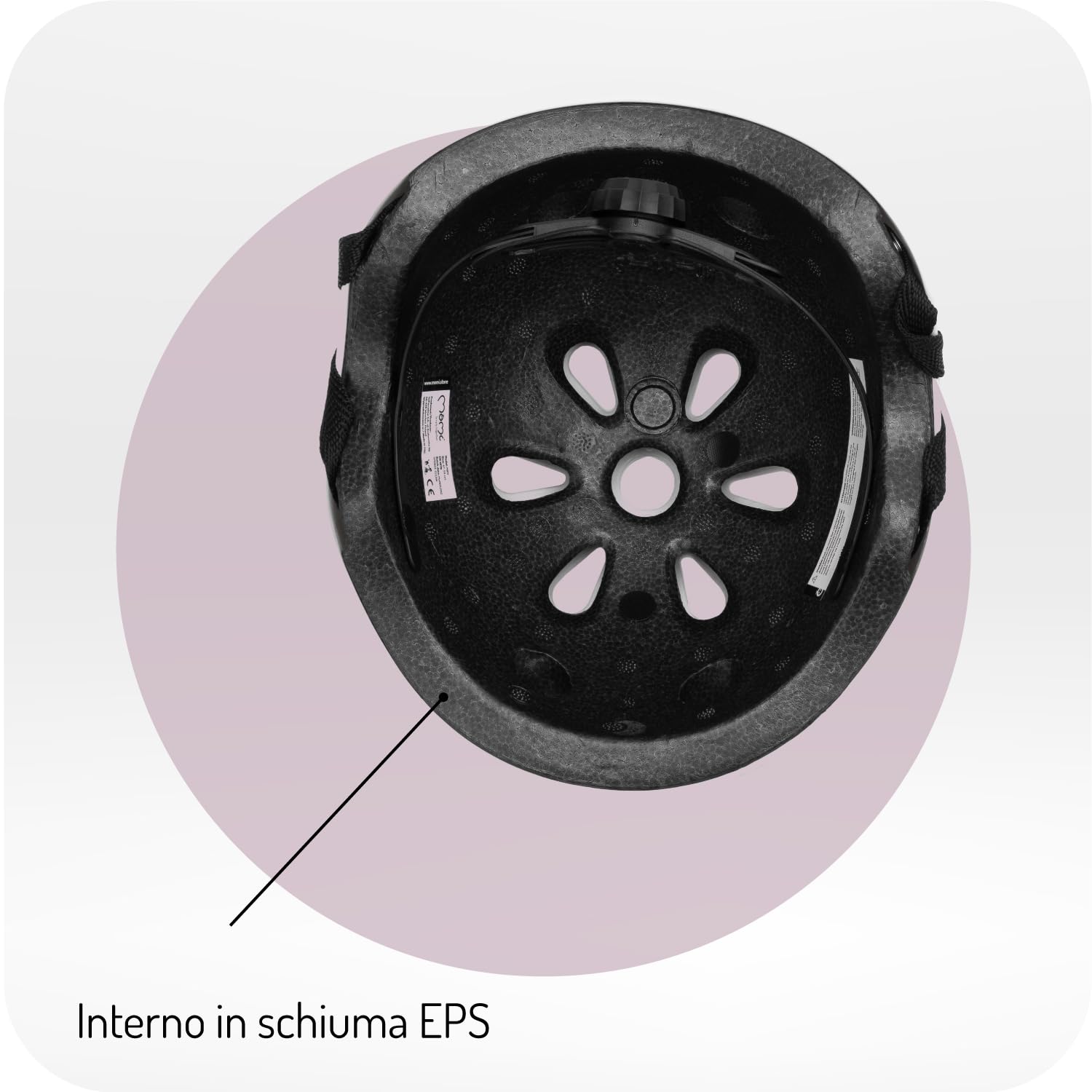 MoMi MIMI Casco per bambini regolabile, circonferenza testa 48-55 cm (1-4 anni), casco da bicicletta per bambini resistente agli urti e agli impatti, 11 prese d'aria, imbottitura in schiuma