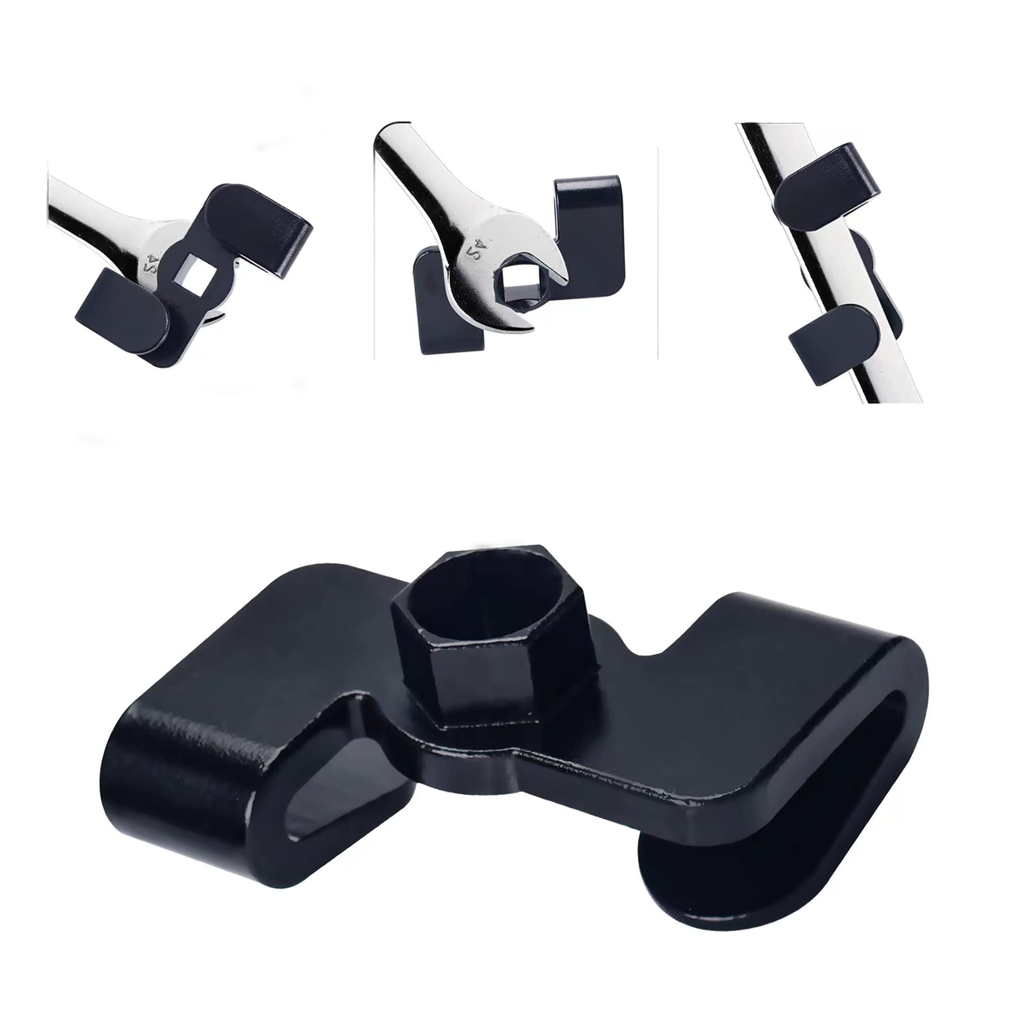 KingsonUniversal Wrench Extender Adapter Extension Wrench Torque Tools for 1/2 inch Breaker Bar and 21 mm hex Drive Wrench Extender Mechanics Tool (Black)