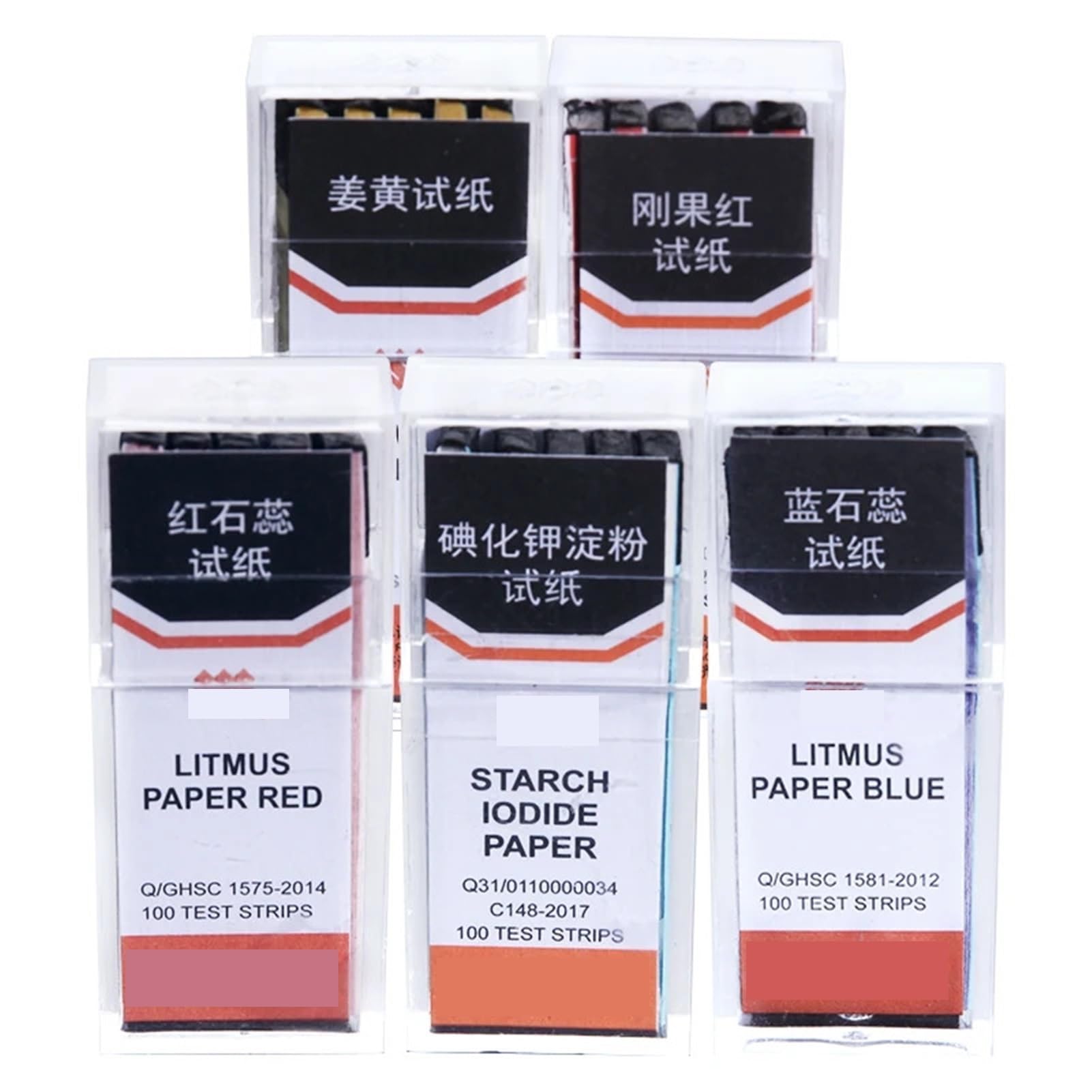10 Boxes/Pack Potassium Iodide Starch Paper Endicator Lab Test Paper Litmus Red/Blue(Lead Acetate Paper)