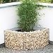 Produktbild bellissa Gabionen Eck-Beet für die Hauswand - 95591 - Schmales Gabionen-Wandbeet für Wand- und Mauer-Ecken - Bausatz inkl. Trennfolie - 73 x 73 x 40 cm