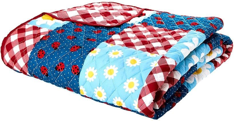 The Lakeside Collection Ladybug Quilt Ensemble - Ladybug Full/Queen Quilt