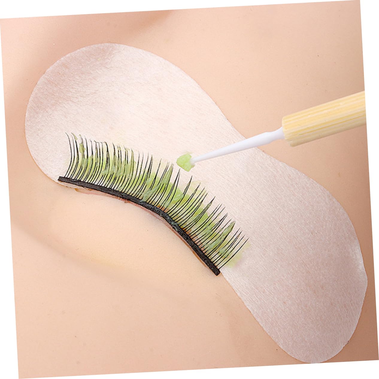 minkissy Professional Makeup Cleaning 50pcs Bamboo Lash Brush for Home Use Beauty Salons