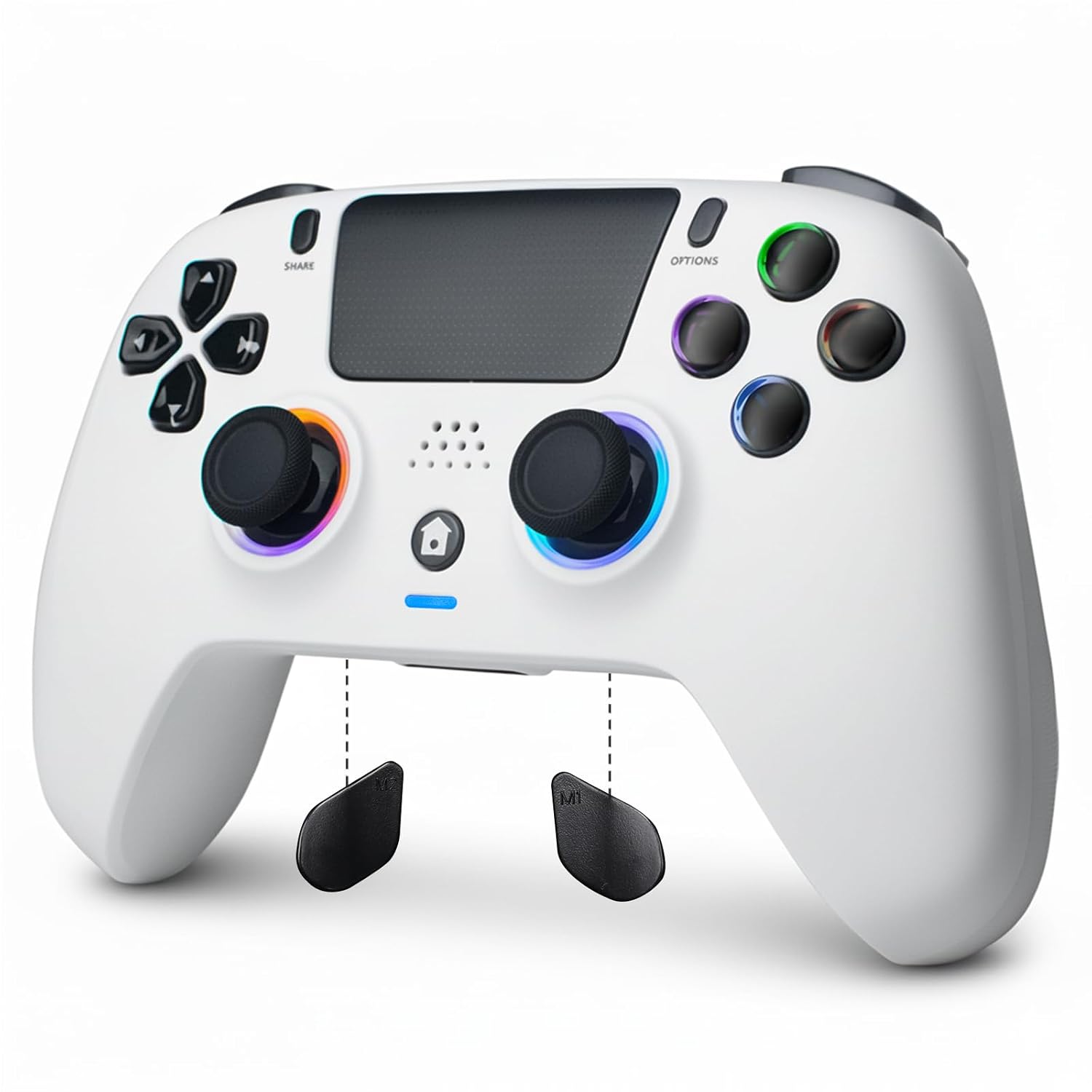 DoJoZone Wireless Controller Kompatibel f r PS4 Pro Slim mit Hall-Effekt