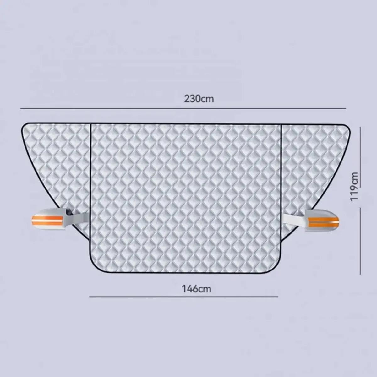 Générique Couverture Pare-Brise Magnétique Voiture, Anti-Neige, Protection Coupe-Vent Universelle pour Fenêtre Camion SUV, d'hiver Laine Coton Anti Gel Pare Protection Voiture