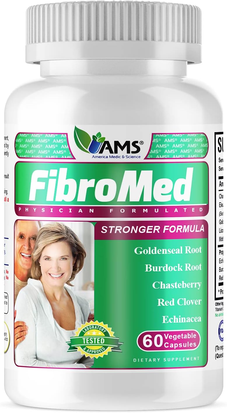 FibroMed (60 Capsules) | Hormonal Balance Supplement for Women | with Chasteberry, Red Clover, Echinacea, and Other Natural Herbs | Supports Reproductive Health