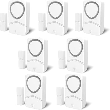 GREENCYCLE Window Sensors for Security, Door Alarms When Opened, Window and Door Alarms for Home, Easy Installation, Ideal for Home, Garage, Apartment, Dorm Rooms, Office and More, 7Pcs