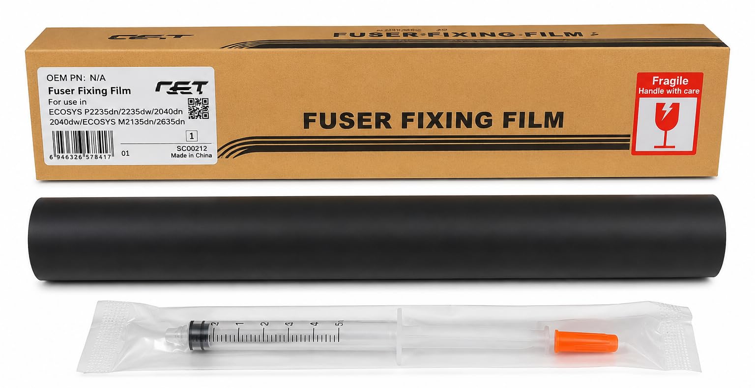 CANOFF Fuser Fixing Film Sleeve with Grease Syringe Compatible for Kyosera ECOSYS P2235dn, P2235dw, P2040dn, P2040dw, M2135dn & M2635dn Printer Fuser Assembly Replacement Part Pack of 1-image-12
