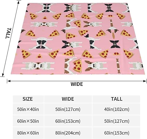 Miniatura 4 de Rat Terrier - Manta estampada de perro, súper suave y cómoda, 50 x 40 pulgadas, manta cálida reversible y mullida para cama, sofá, viajes, campamento