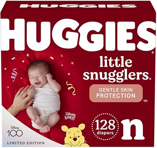 Miniatura 14 de Huggies Pañales tamaño 4, pañales Little Snugglers para bebé, talla 4 (22-37 libras), 150 unidades (6 paquetes de 25), el embalaje puede variar