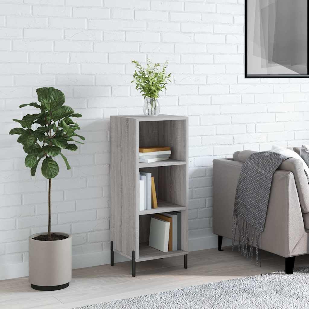 Aparador Sonoma gris 34,5 x 32,5 x 90 cm armario de madera
