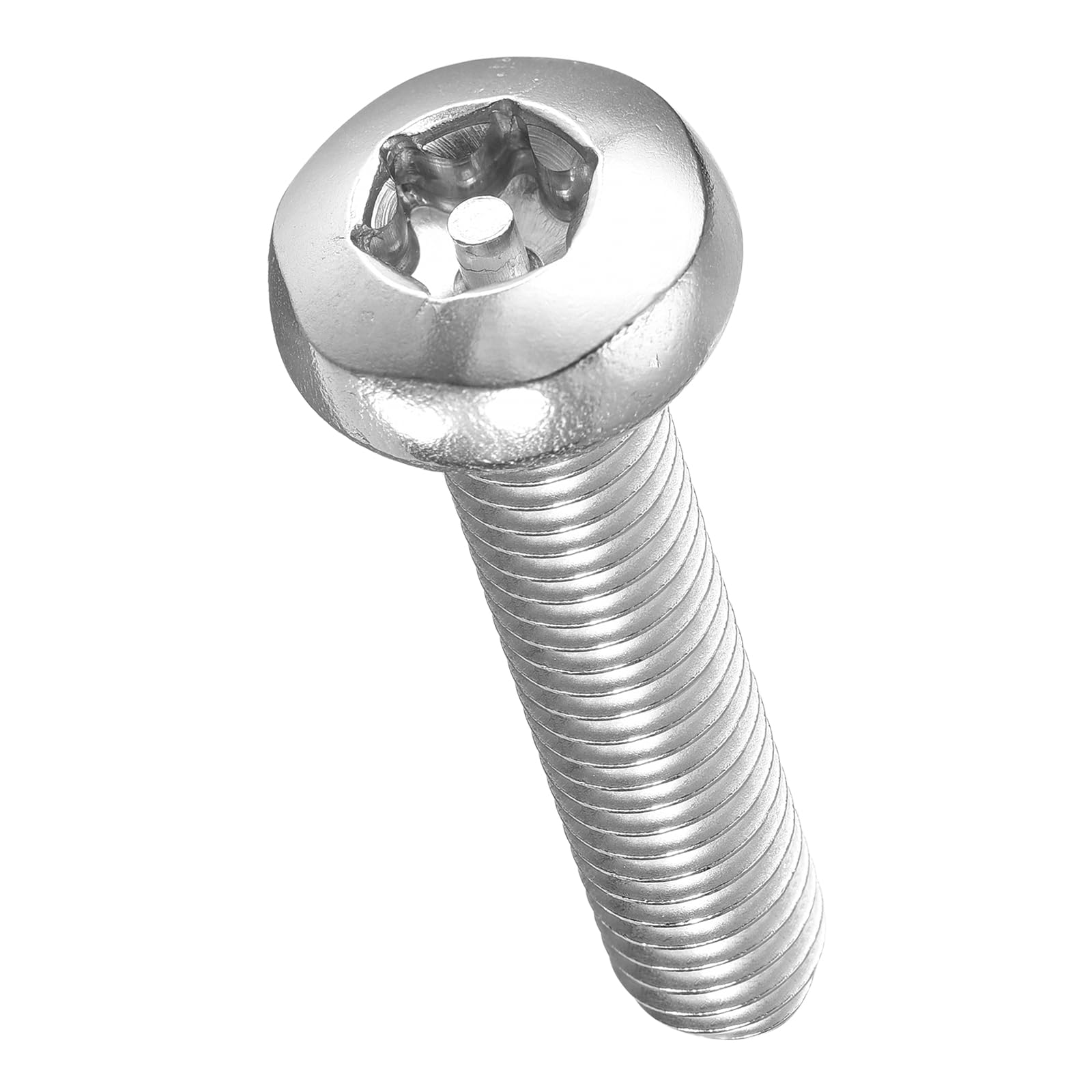 METALLIXITY Pan Head Torx Security Screws Bolts (M8-1.25x35mm) 10Pcs, Button Torx Head Machine Screws 304 Stainless steel
