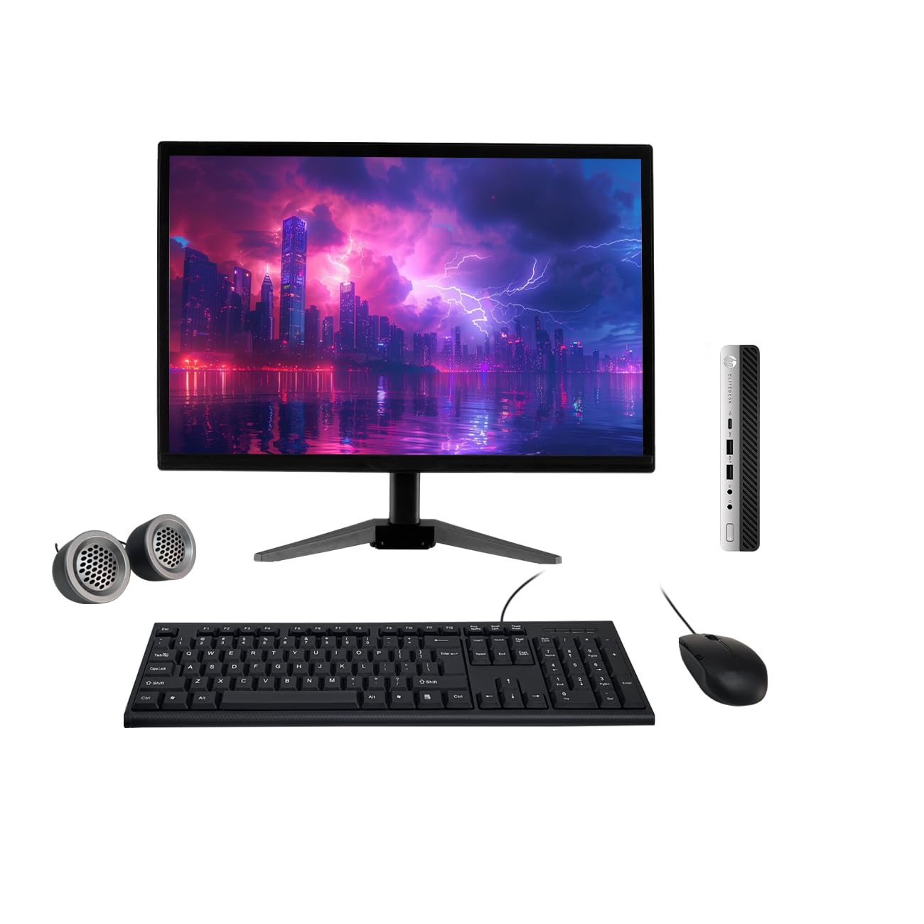 (Refurbished) HP EliteDesk 800 G3 19" HD All-in-One Desktop Computer Set (Intel Core i5 7th Gen| 8 GB DDR4 RAM| 256 GB SSD| 19" HD LED Monitor| KB & Mouse| Speakers| WiFi| Windows 11| MS Office) (B0DHKLN83T) Amazon Price History, Amazon Price Tracker