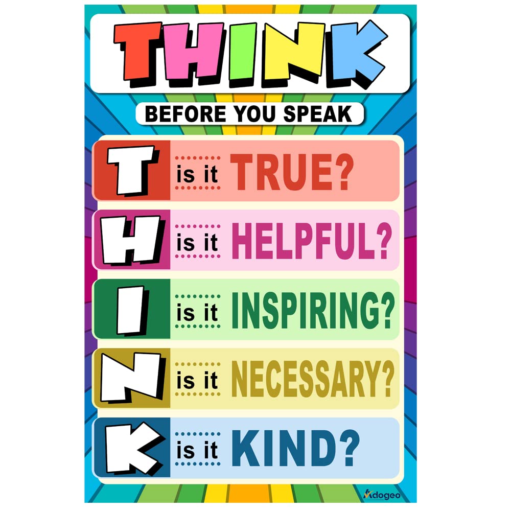 Snapklik.com : ADOGEO THINK Before You Speak Poster