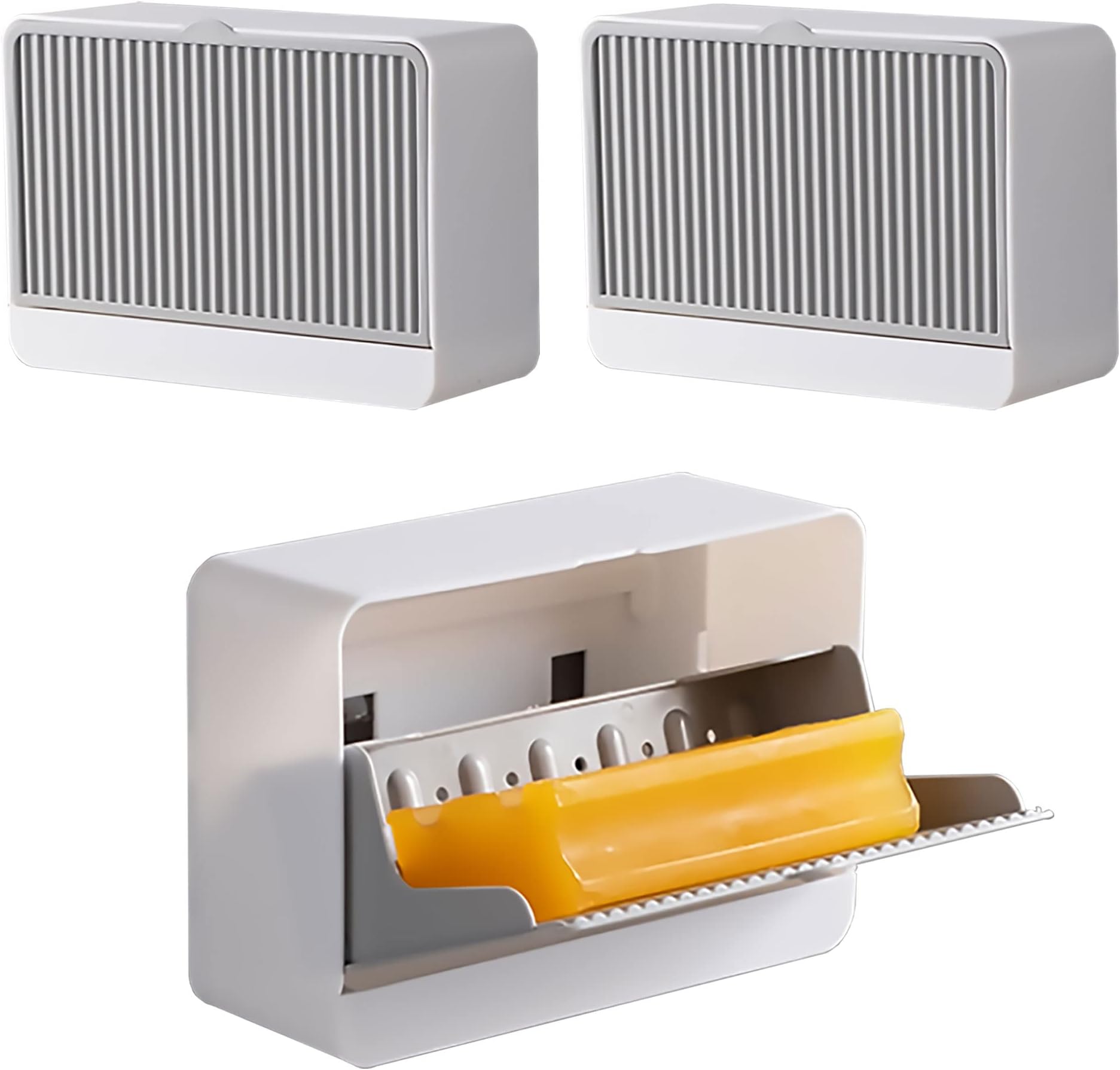 Amazon.com: Mantto Soap Dish with Hooks Soap Holder Soap Saver Soap ...