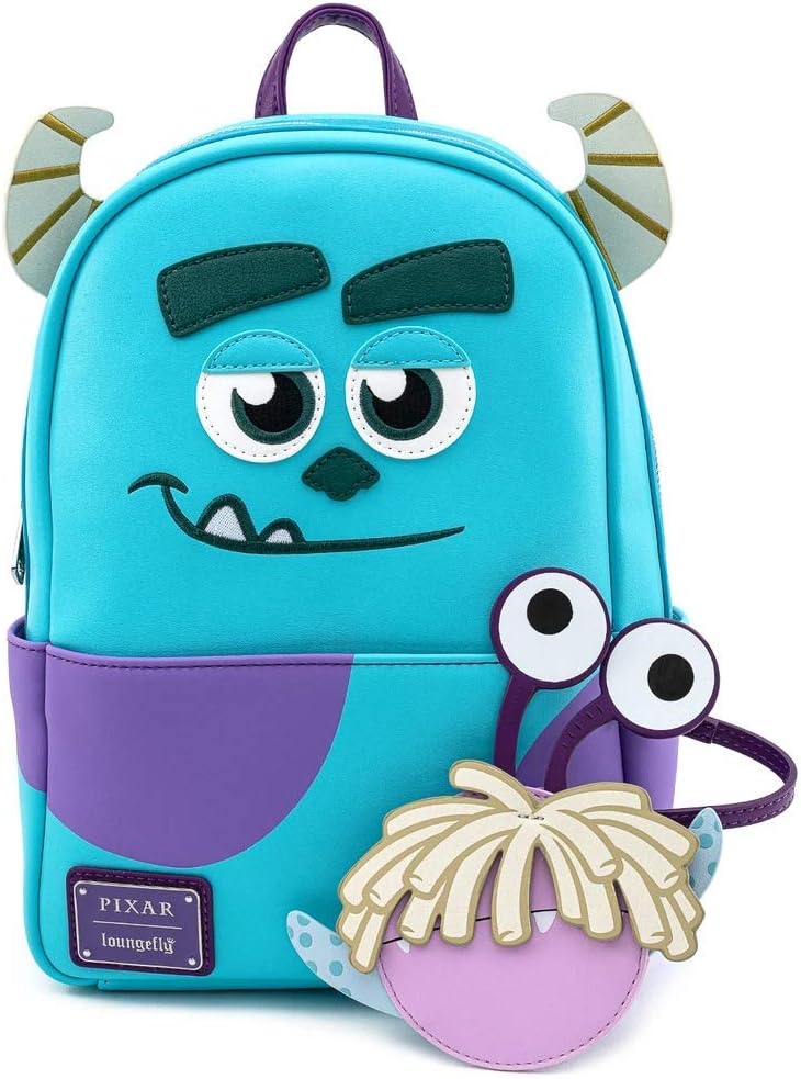 Loungefly Disney Sully with Boo Pouch Cosplay Womens Double Strap Shoulder Bag Purse