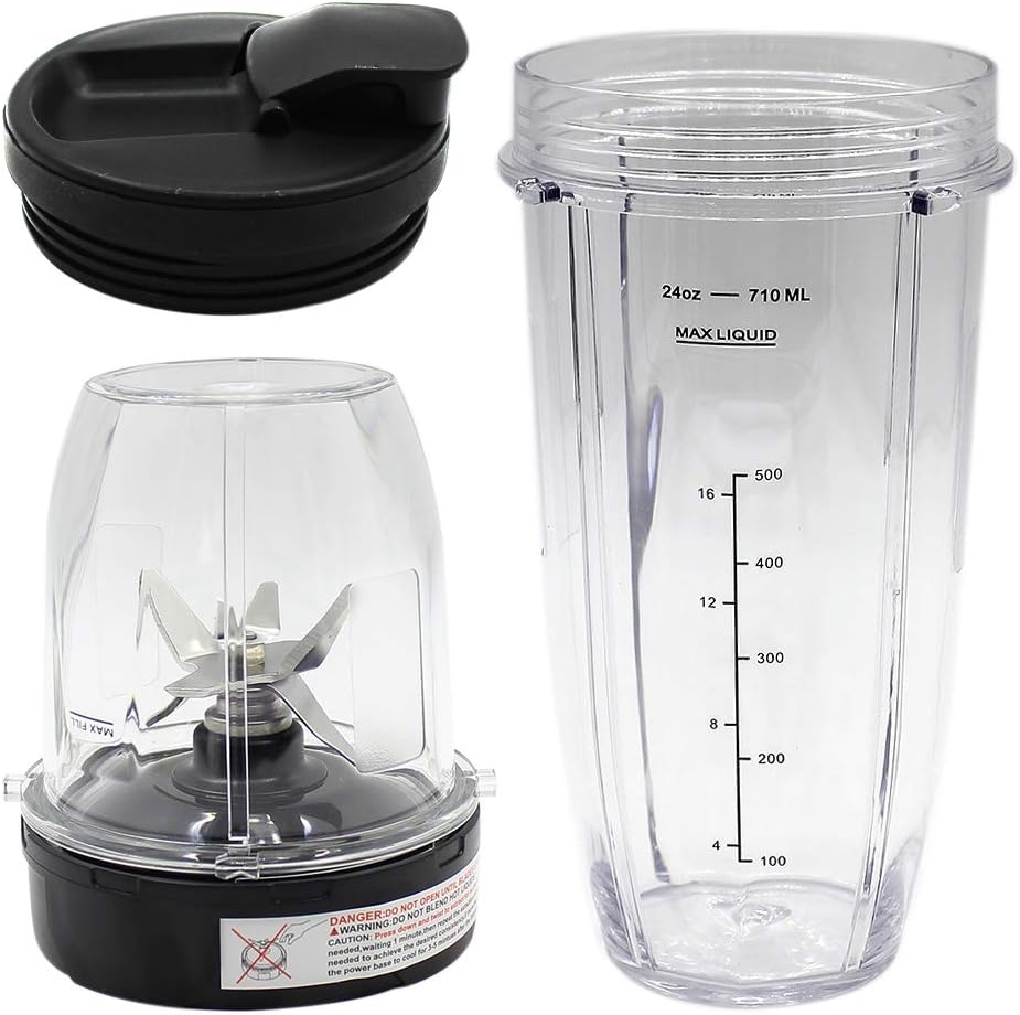 Anbige Replacement Parts 6Fins Extractor Blade and cup, Compatible with Ninja Blender Auto iQ BL450-70 BL451-70 BL454-70 BL455-70 BL482-70