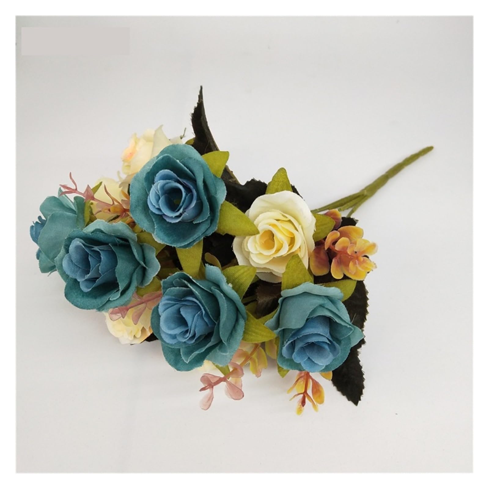 HJRegaFimu Artificial Flowers Simulation Flower Bridesmaid Silk Rose Bouquet Bridal Wedding Pink Roses Diy Home Party Decoration Bouquets Rose-red