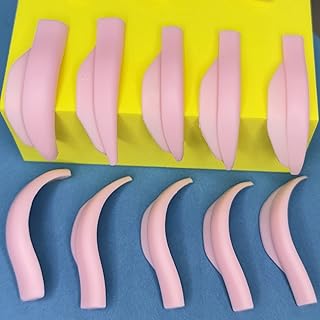 Mini Lash lifting Rods,Lash Lift Pads,Silicone Eyelash Perm Rods, for Shorter Eyelash 8mm -13mm Soft U Shape Lash Lift Shields Reusable 10Pcs Eyelash Perm pads 5 Size Fits Eyelids