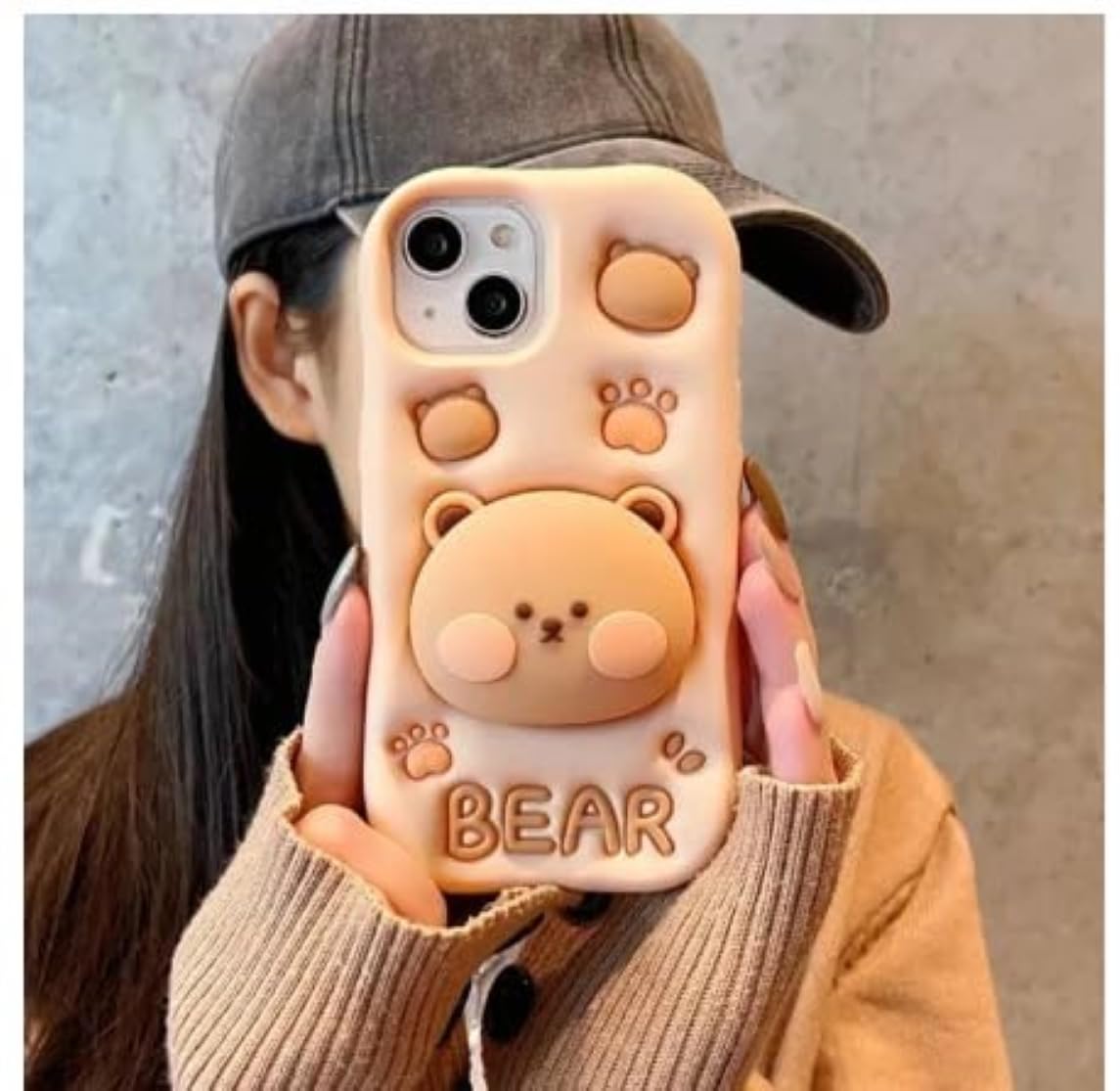 RYCORE 3D Cute Silicone Teddy Bear Cartoon Design with Precise Camera Cuts and Shockproof Back Case Cover for iPhone 15 (B0DHQWM9KJ) Amazon Price History, Amazon Price Tracker