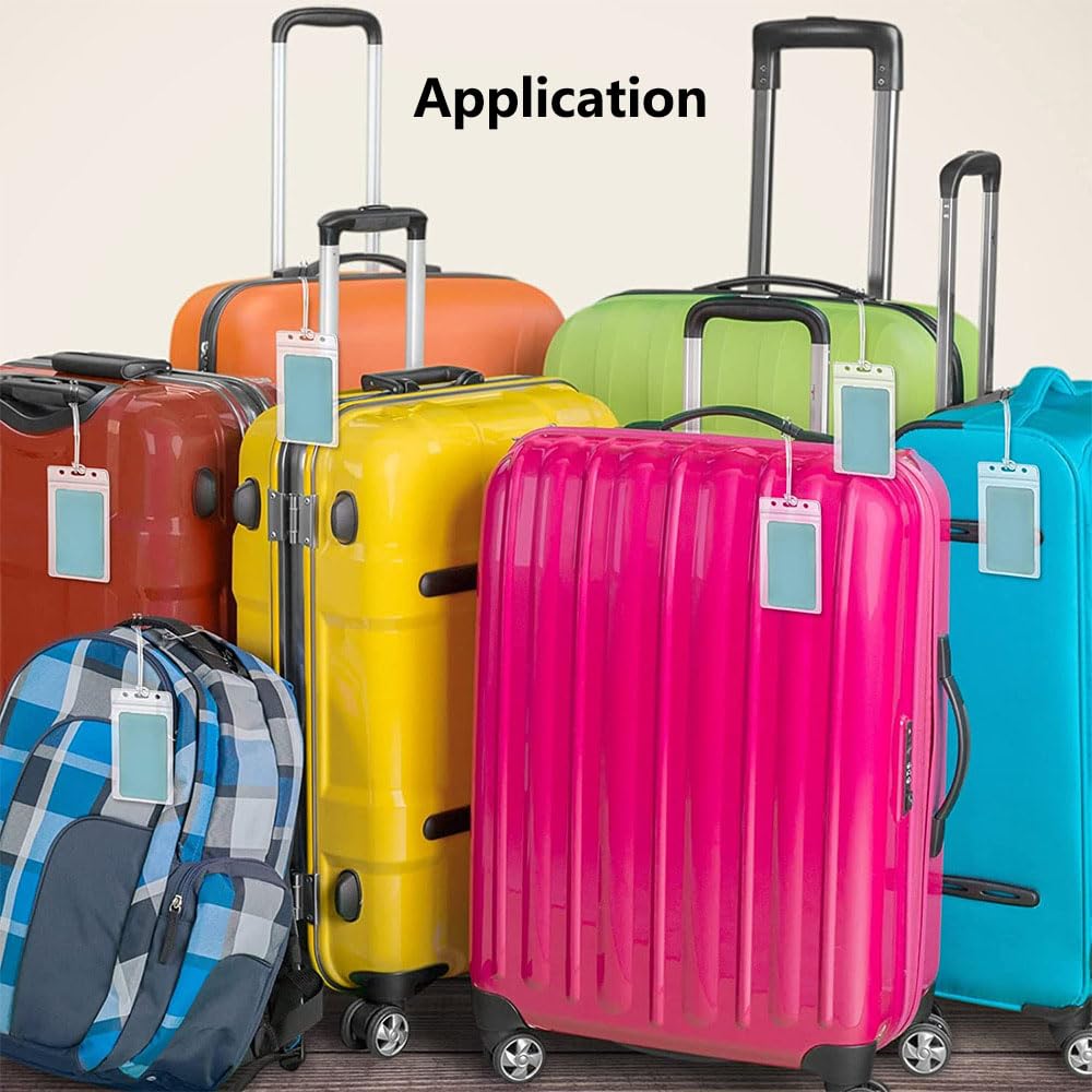 Etichette Valigie Da Viaggio 12 Etichette Bagagli Trasparenti Con