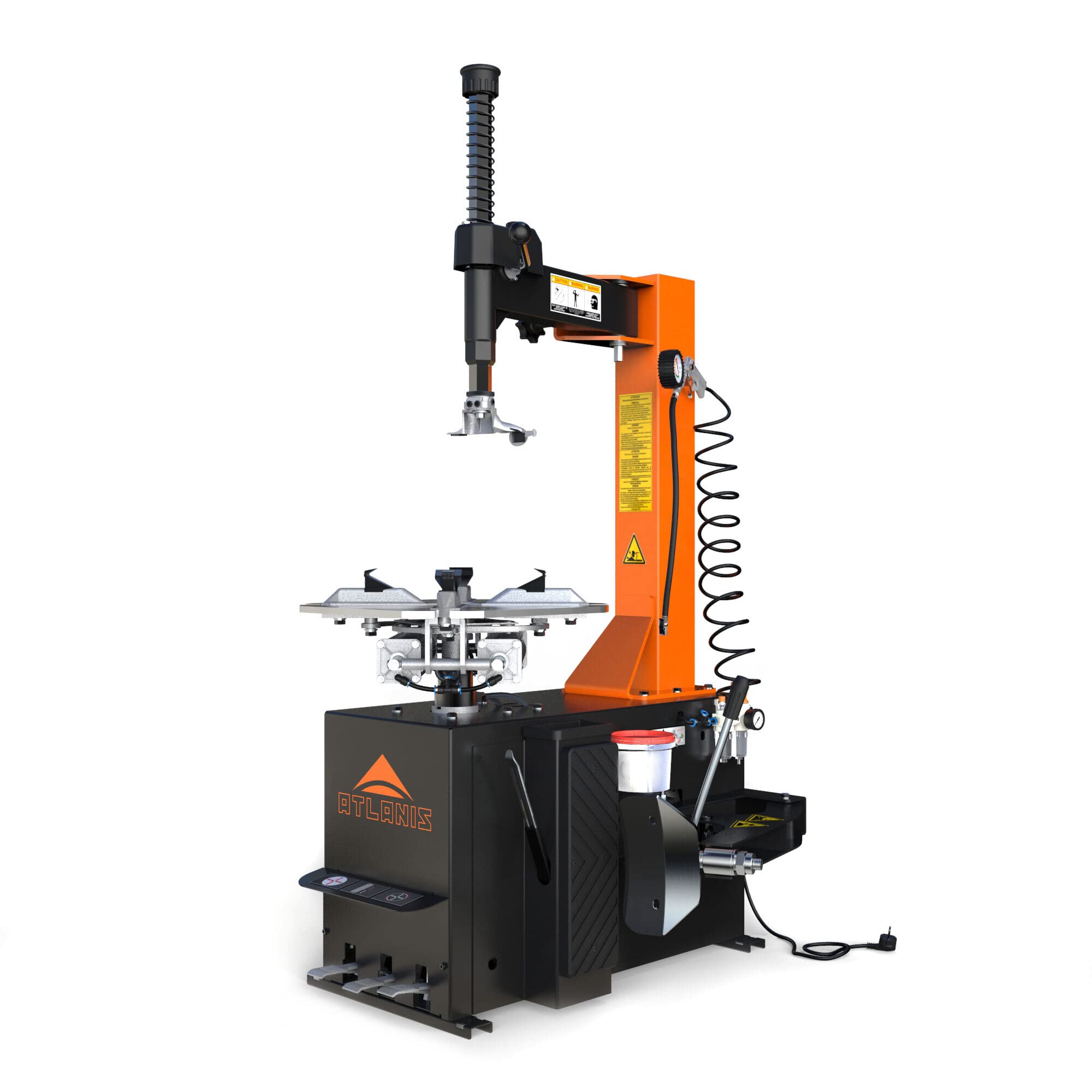 Montiermaschine Reifen PKW Halbaut. 230V (1 Stufe), 10-23" mit Schwenkarm - A-HA-1000-230V1S-V04
