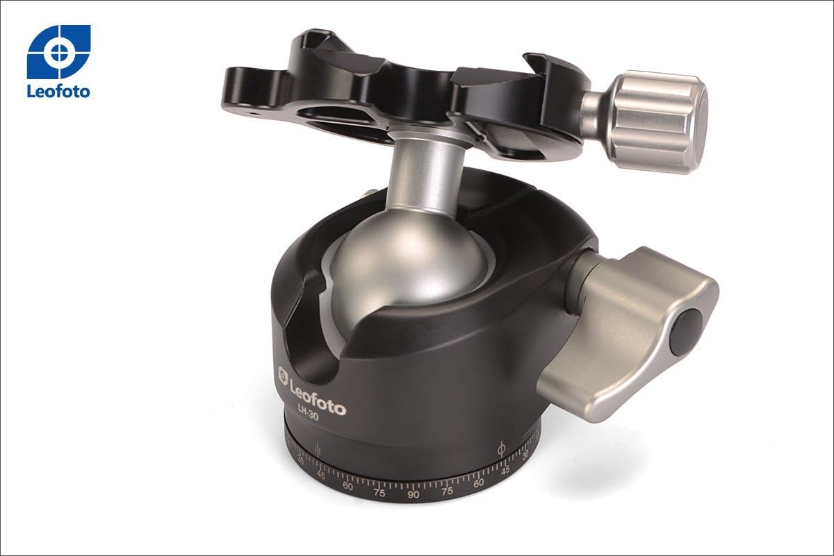 Leofoto - LH-30 Tripod Head with BPL-50 Quick Release Plate - Height: 80mm - Load Capacity: 15 kg - User Friendly - LH-30+BPL-50