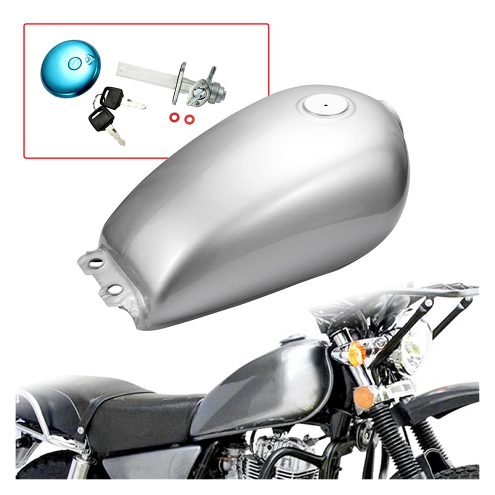 Amazon | サイド保護タンク 為に 鈴木 GN125 1 セットオートバイ