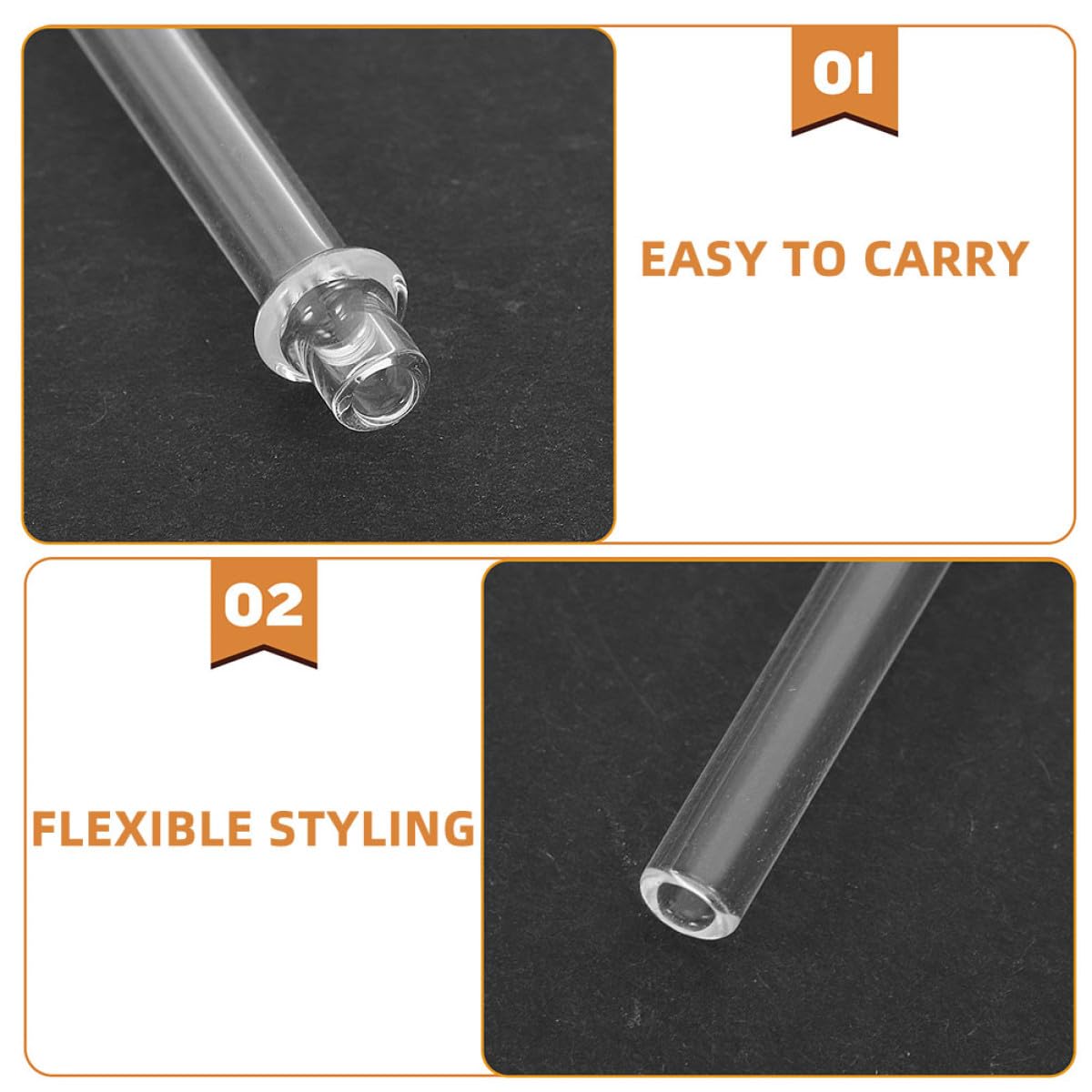 10 Tubos de Vidrio para Lámparas de Aceite 4mm X 25mm, Porta Mecha Transparente Resistente al Calor, Accesorios para Linternas de Queroseno, Uso en Camping y Decoración Interior