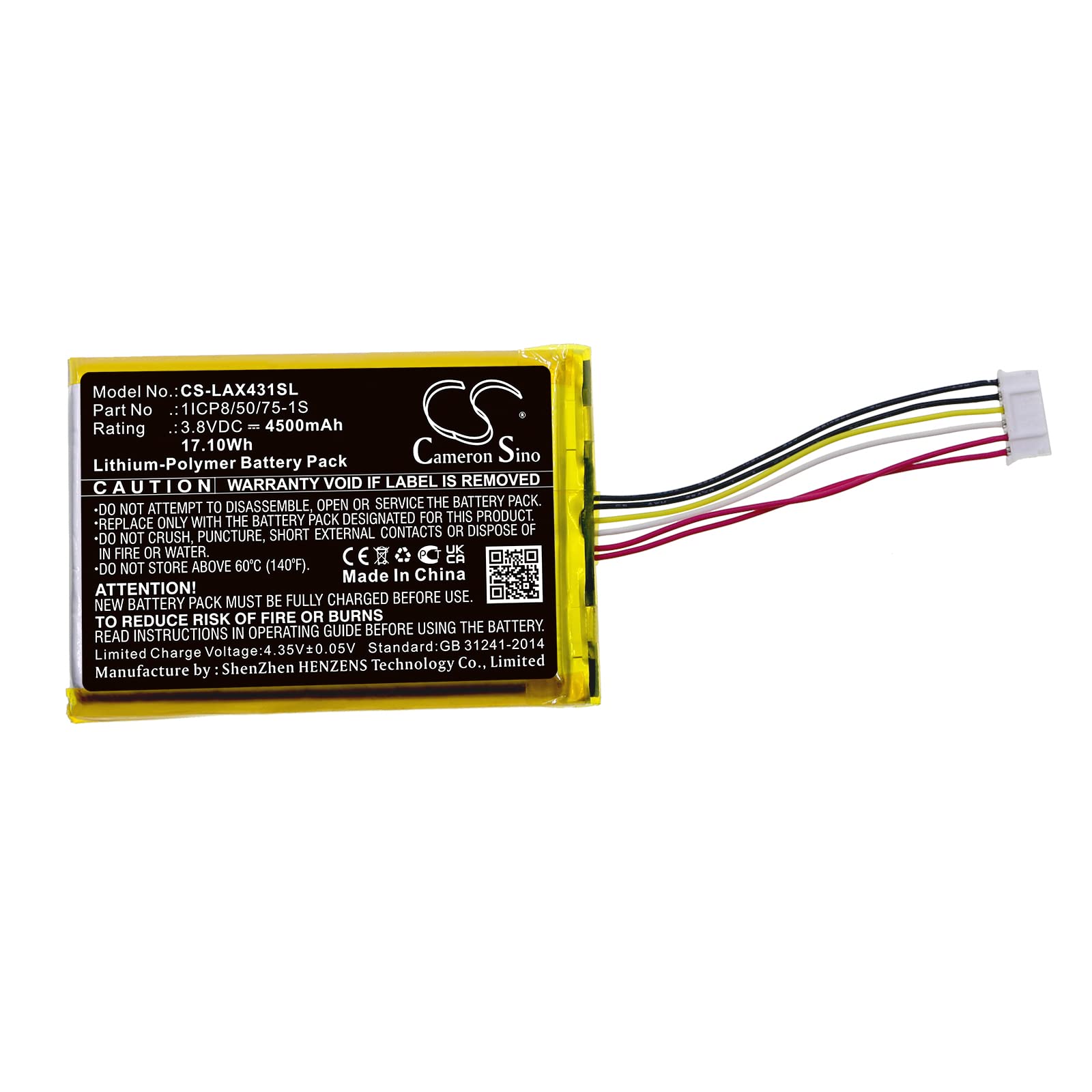 XSP Replacement Battery for Launch X431 Pro Mini V3.0 PN 1ICP85075-1S 4500mAh 3.8V product thumbnail 4
