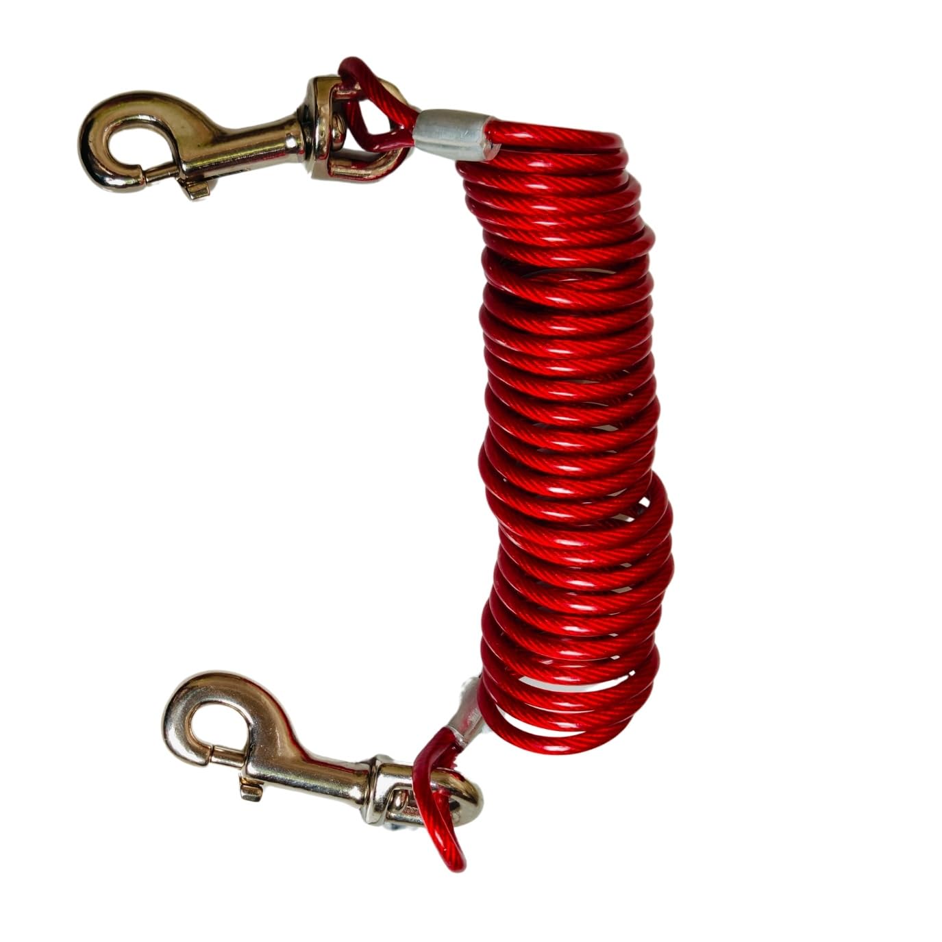 RV Dog Leash Rope Heavy Duty Chew-Proof Steel Wire Pet Safety Cable 5mm and | Red | Fixable Safety Dog Rope with Bite-Resistant Coating | No Tangle Leash for Picnic, Camping Heavy Duty Buffer Spring (B0DBVVNMFB) Amazon Price History, Amazon Price Tracker