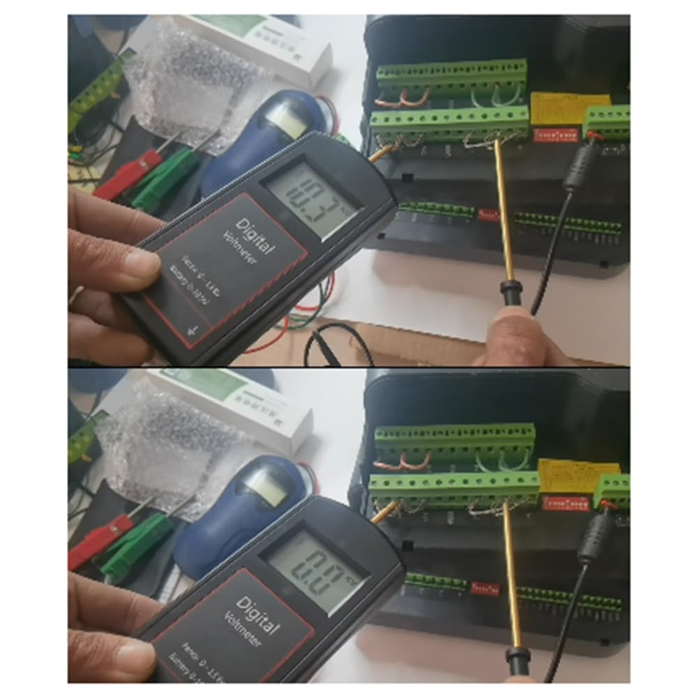 Tester Versatile per Recinti Elettrici, Test Della Batteria con Ampio Display LCD, Tester di Tensione per Recinti Elettrici Digitale 0-13000 V