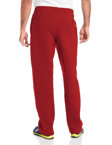 Image of Russell Athletic Men's Dri-Power Open Bottom Sweatpants with Pockets, Cardinal, 4XL