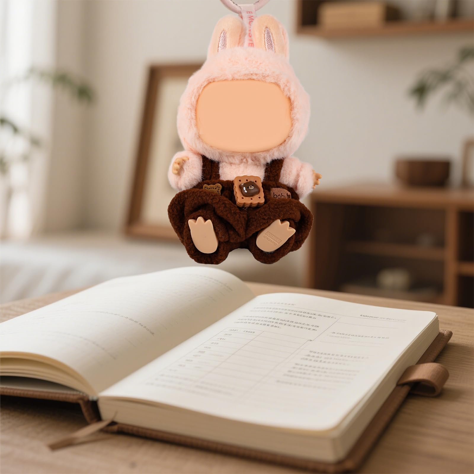 Clothes Accessories for Dolls, Brown Bear Overalls Cute Plush Doll Outfit Soft Outfit Accessories for Dolls Only Include Clothes - Image 6