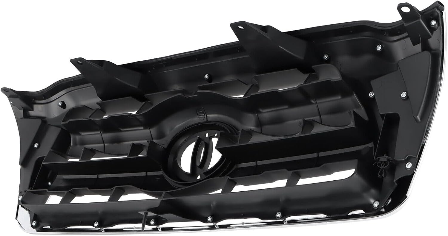 Front Grille Chrome Shell with Black Grill Plastic Fit For T0Y0TA Tacoma 2005-2011