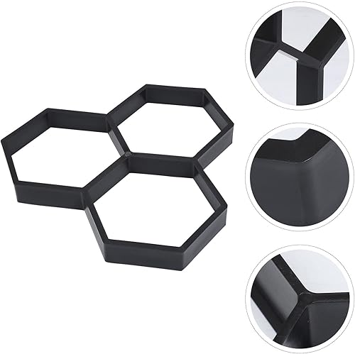 Miniatura 7 de Moldes y formas de hormigón, pavimentadora para hormigón, piedra escalonada reutilizable, para pavimento, pavimento, hexágono, patio, jardín, modo