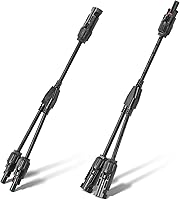 Vista 16 de Conector de panel solar 2 a 1 Divisor de panel solar de rama en Y de 2 vías, 1000 V, FMM+MFF, rama Y, conectores paralelos para conexión paralela