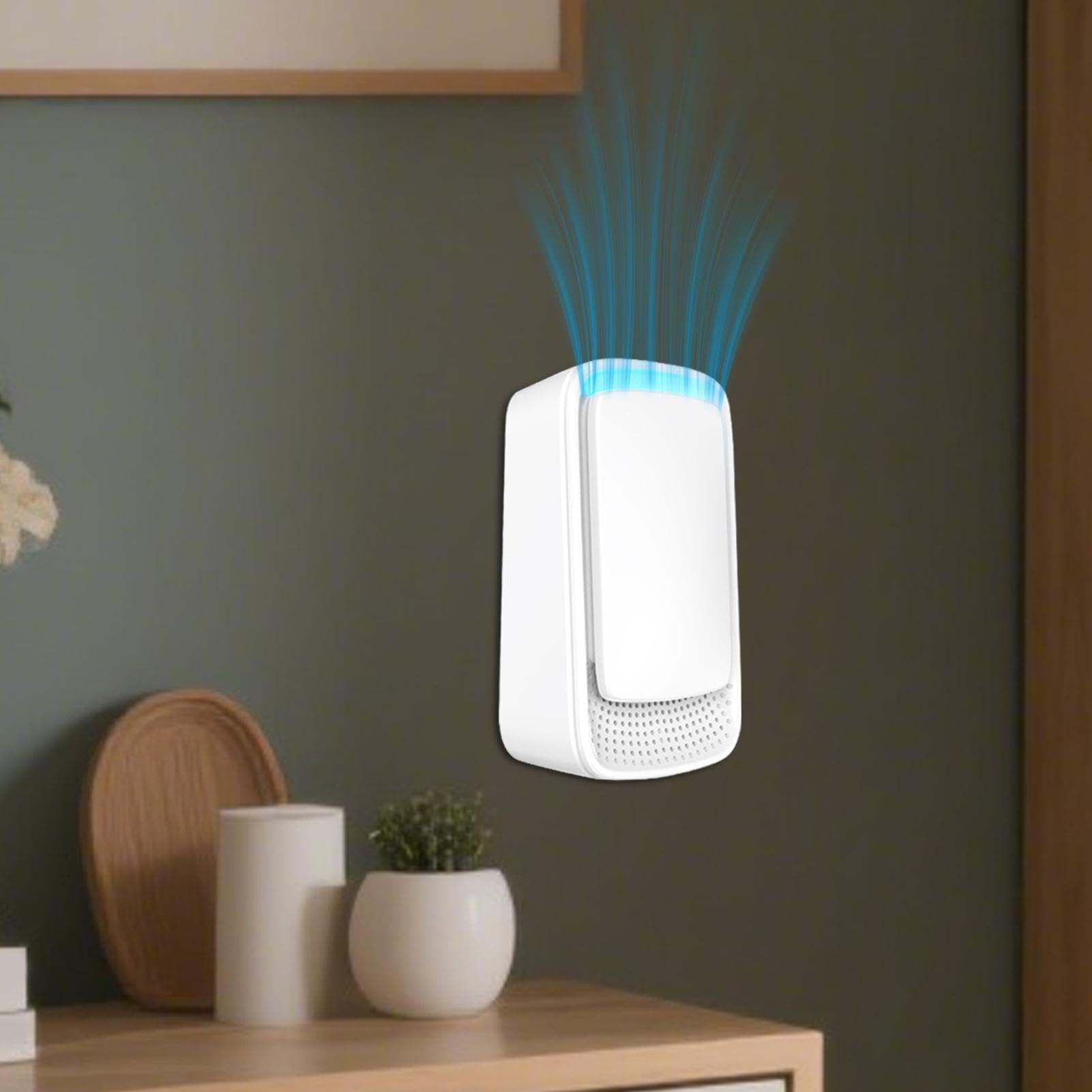 Purificatori d'Aria per Camera da Silenzioso Ionizzatore Eliminatore Odori | Purificatore d'Aria Portatile a Ioni Negativi Rimuove Polvere Inquinanti Odori Salotto Cucina Bambini Animali