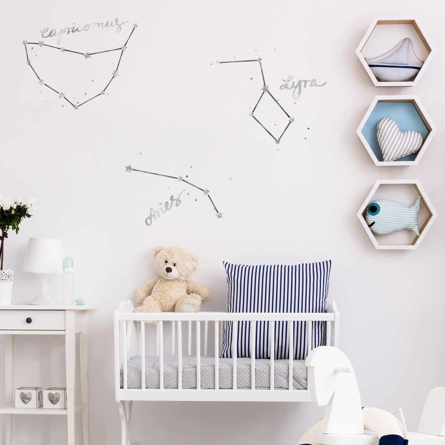 Woodland Night Sky Wall Sticker Pack (Constellations) | Woodland Wall Stickers | Perfect for Decorating a Child's Bedroom or Nursery with a Woodland Theme — image 1