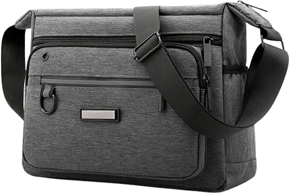 Amazon ショルダーバッグ メンズ ナイロン バッグ ポケット多い 大容量 斜めがけ 普段使い 肩掛け 軽量 丈夫 カバン 通勤 通学 グレー Share Items ショルダーバッグ