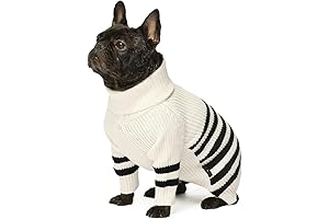 White Dog Sweater for Winter Warmth