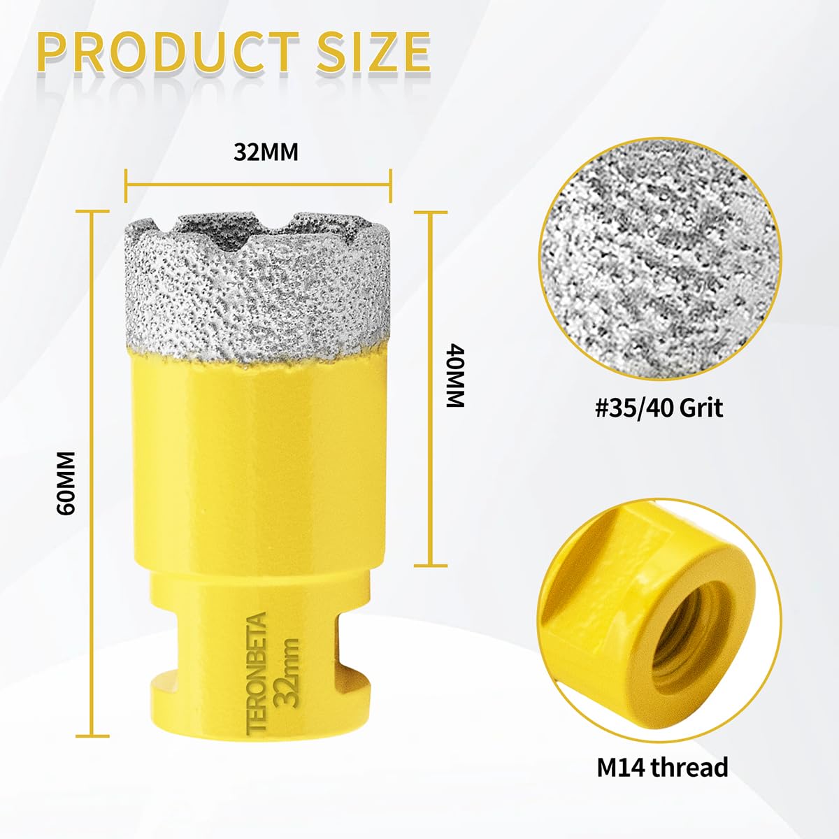 Teronbeta Diamond Core Drill Bit 32mm - Image 2