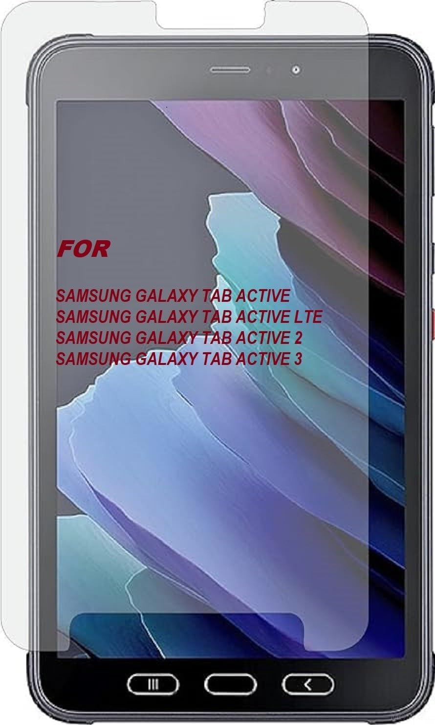 MOBLING Screen Guard For Samsung Galaxy Tab Active3 (SMT575), Samsung Galaxy Tab Active 2 (SMT395), Samsung Galaxy Tab Active (SMT360) 8 Inch, Flexible Fiber Tempered Glass Screen Protector