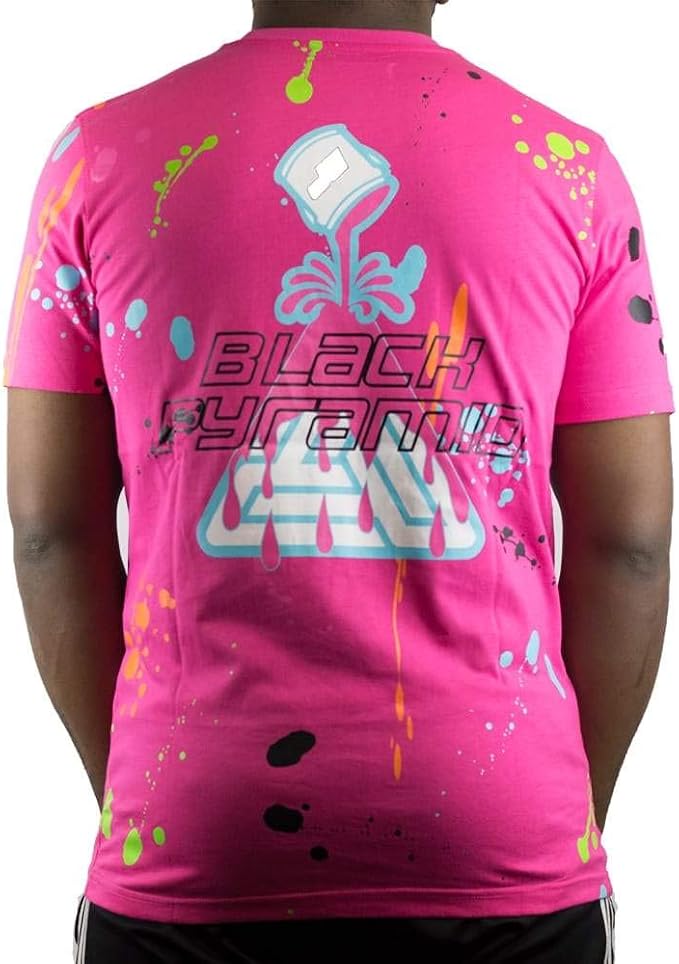 BLACK PYRAMID Paint Shirt Pink : Amazon 