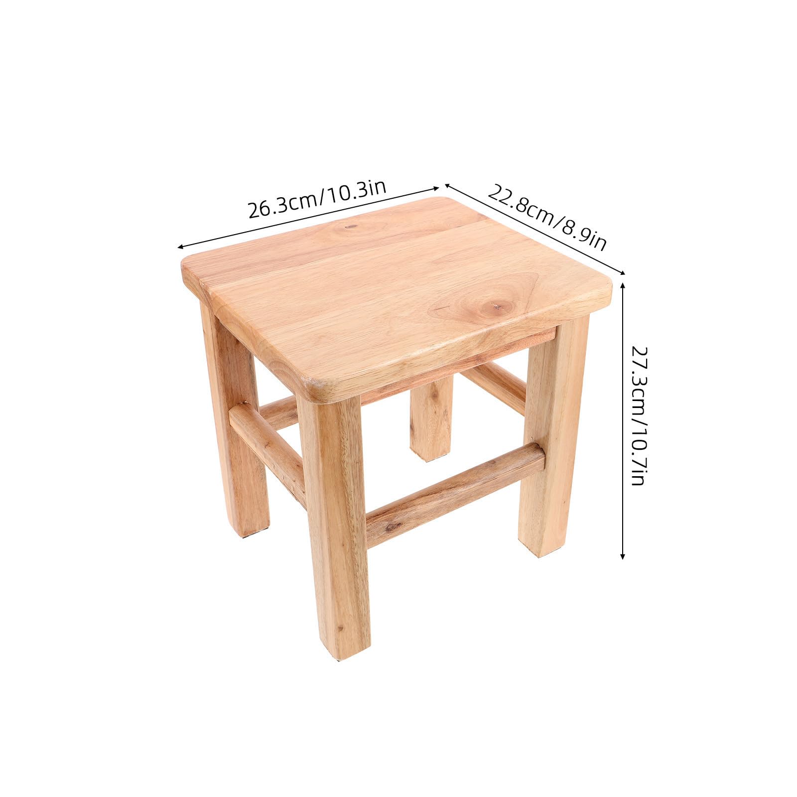TEHAUX Holzstuhl für Erwachsene mit Rutschfester Oberfläche 4 Beinen und Sicher Abgerundeten Ecken Minimalistisches Design für Zuhause und Vielbeschäftigte Familien
